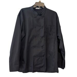 Chef Works Black Double-Breasted Chef Jacket